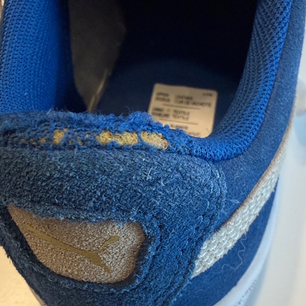Puma Classic Blue and White Suede Sneakers - Picture 5 of 8